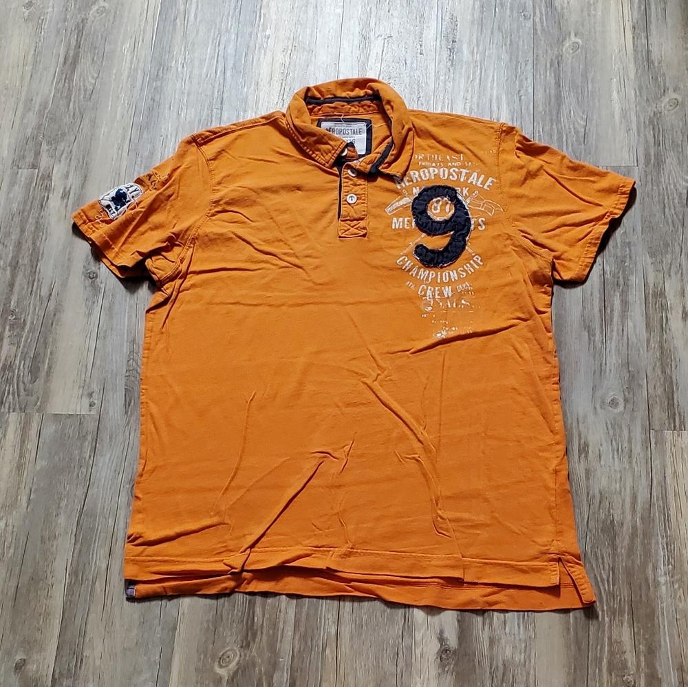 🔥3/$15🔥Aeropostale orange polo